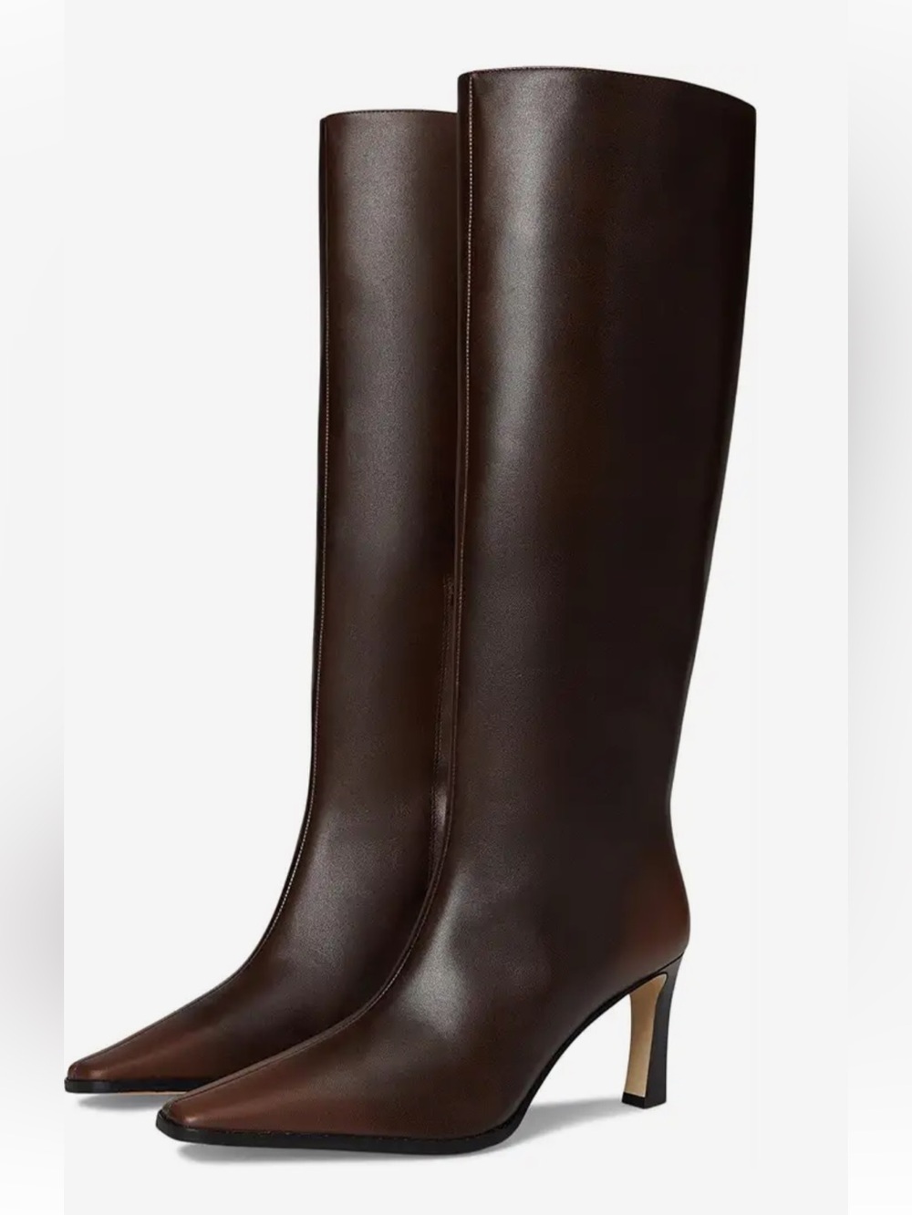 Michael Kors Darrah Heeled Boot Size 8M Luggage Burnished Leather NEW